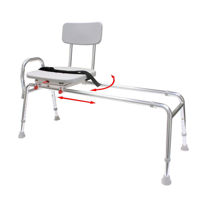 Eagle Health 77692 Extra Long Swivel Sliding Transfer Bench