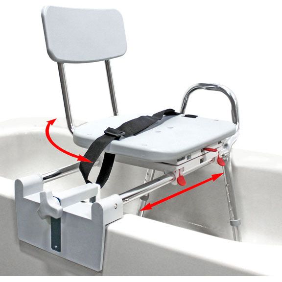 Eagle Health 77762 Tub-Mount Swivel Sliding Transfer Bench