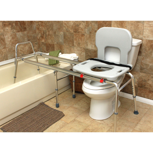 Eagle Health 77963 Long Toilet-to-Tub Sliding Transfer Bench