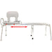 Eagle Health 77963 Long Toilet-to-Tub Sliding Transfer Bench