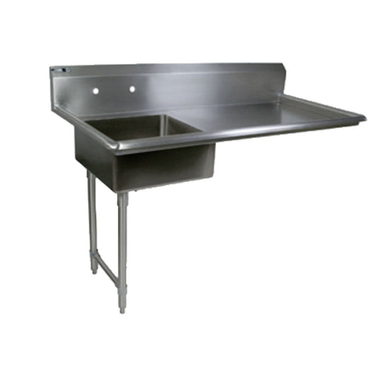 John Boos EDTS8-S30-60UCL Soiled Straight 60" W x 30" D Undercounter Dishtable