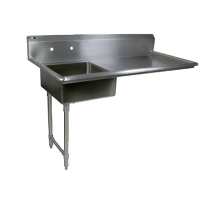 John Boos EDTS8-S30-50UCL Soiled Straight 50" W x 30" D Undercounter Dishtable