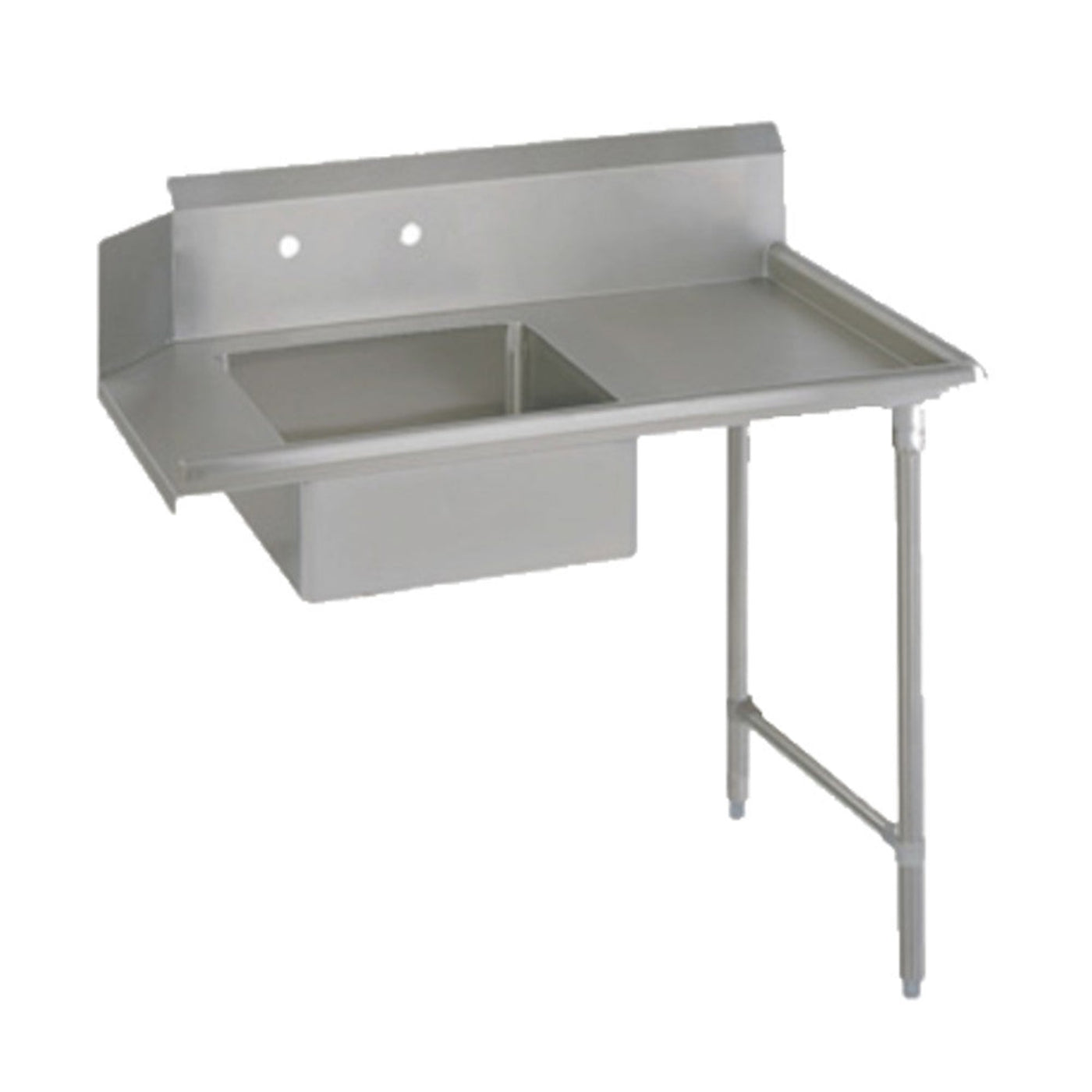 John Boos EDTS8-S30-R48 Soiled Straight 48" W x 30" D Dishtable - JBEDTS8S30R48