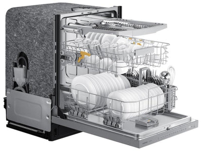 SAMSUNG Bespoke AutoRelease Smart 46dBA Dishwasher with StormWash(TM) in White Glass - DW80CB545012-KT