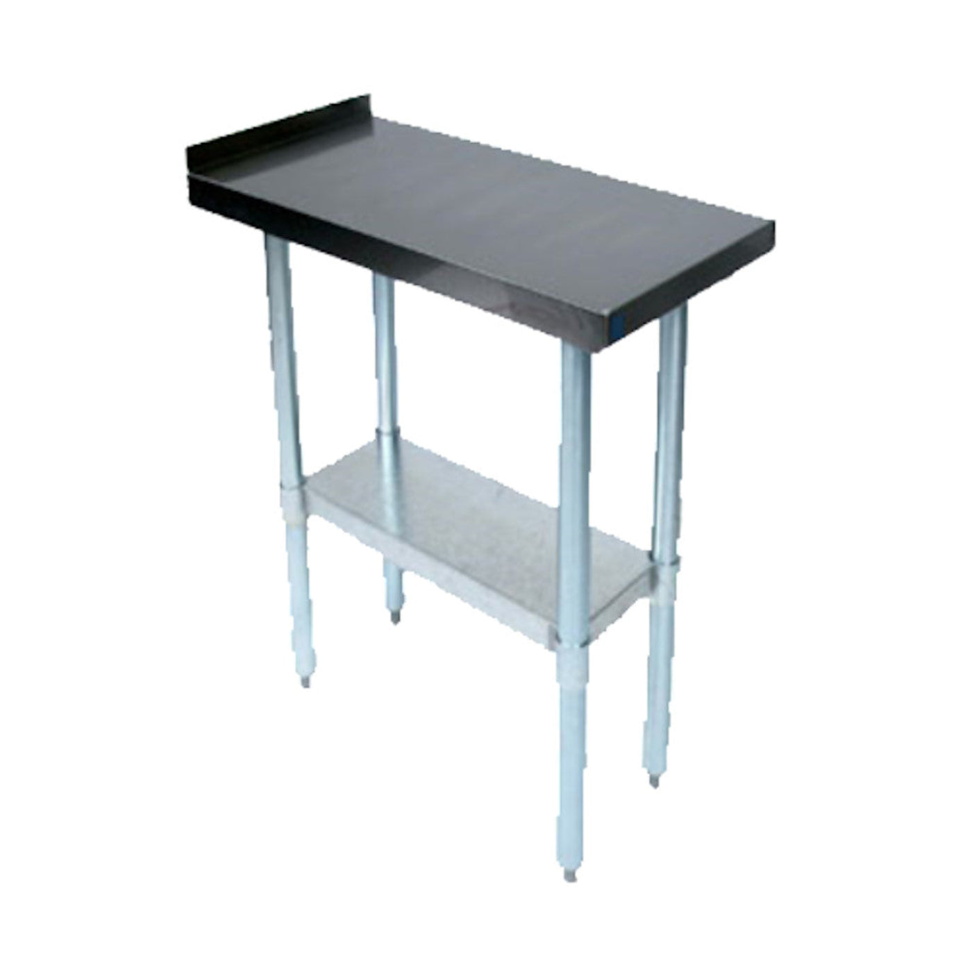 John Boos EFT8-3015SSK Stainless Steel Top & Undershelf 15"W x 30"D Filler Table - JBEFT83015SSK