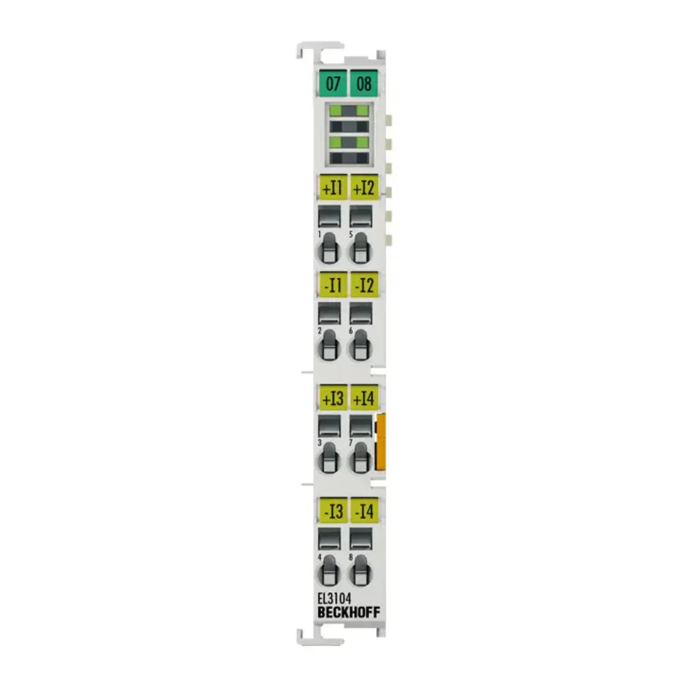 BECKHOFF EtherCAT Terminal, 4-channel analog input, voltage, ±10 V, 16 bit, differential - EL3104