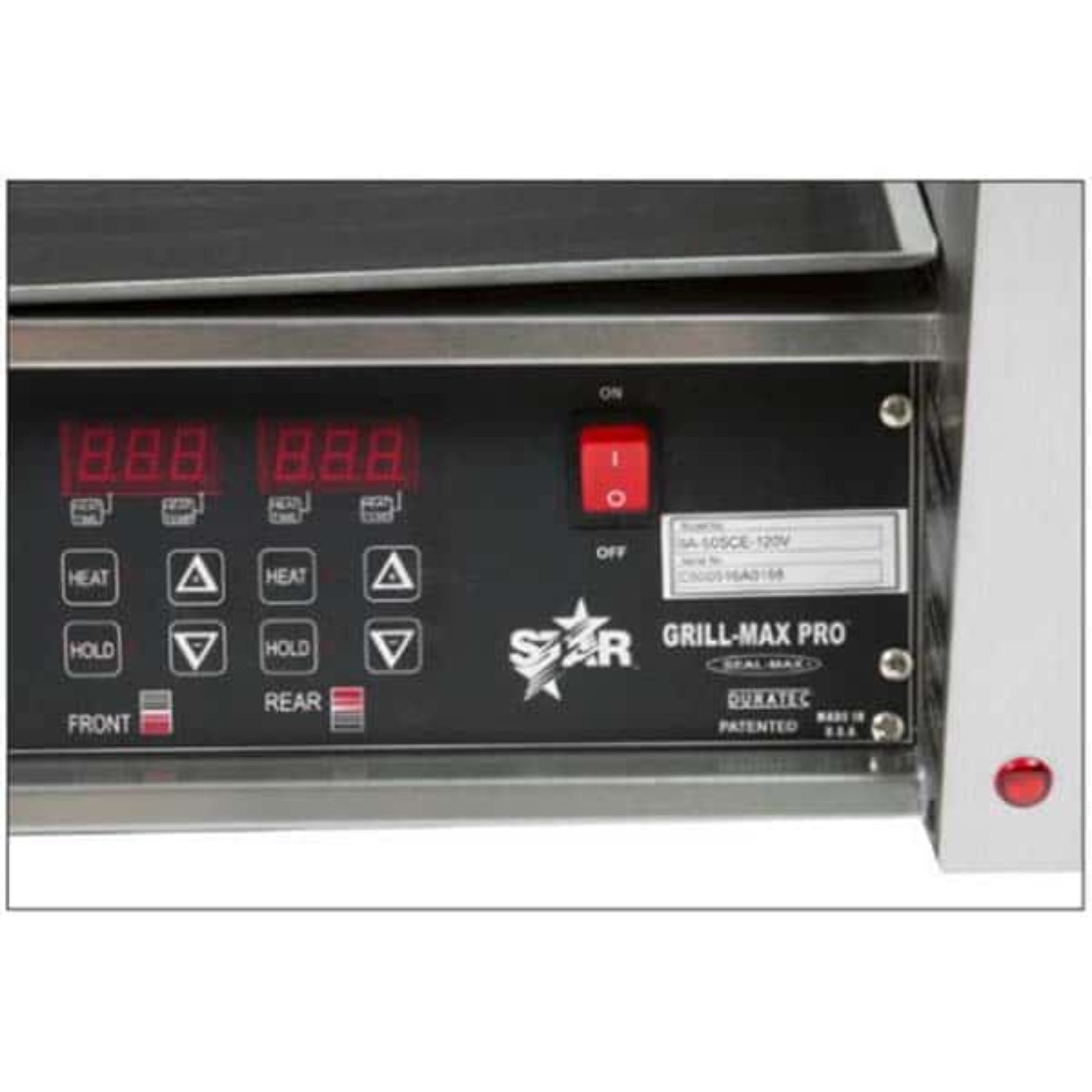 Star 8A-30STBDE-120V Grill-Max® Roller Grills with Electronic Controls with Clear Bun Door 120V - 8A-30STBDE-120V