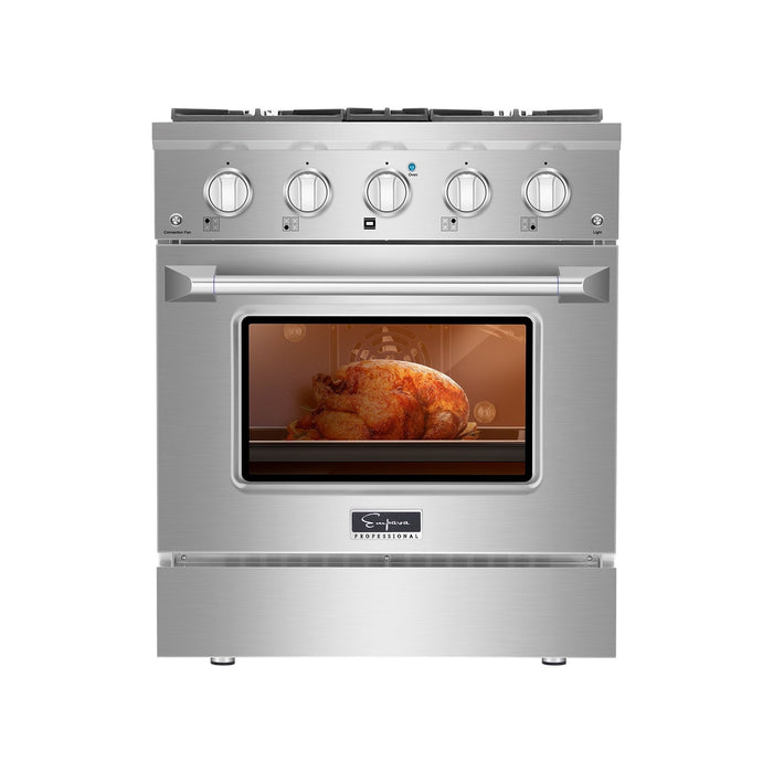 Empava 30GR07 30 in. Pro-Style Slide-In Single Oven Gas Range