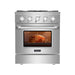 Empava 30GR07 30 in. Pro-Style Slide-In Single Oven Gas Range