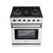 Empava 30GR10 30 In. Pro-Style Slide-in Single Oven Gas Range