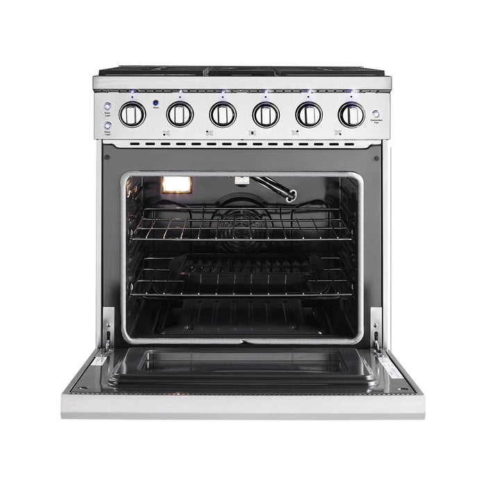 Empava 30GR10 30 In. Pro-Style Slide-in Single Oven Gas Range