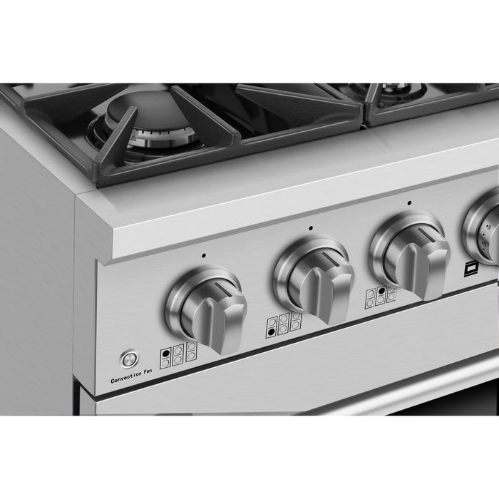 Empava 36GR08 36 In. Pro-Style Slide-In Single Oven Gas Range