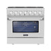 Empava 36GR08 36 In. Pro-Style Slide-In Single Oven Gas Range