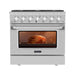 Empava 36GR08 36 In. Pro-Style Slide-In Single Oven Gas Range