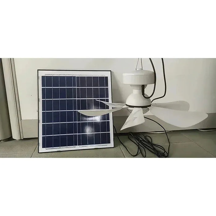 Energy and Light Solar Ceiling Fan with Solar Panel Remote Control