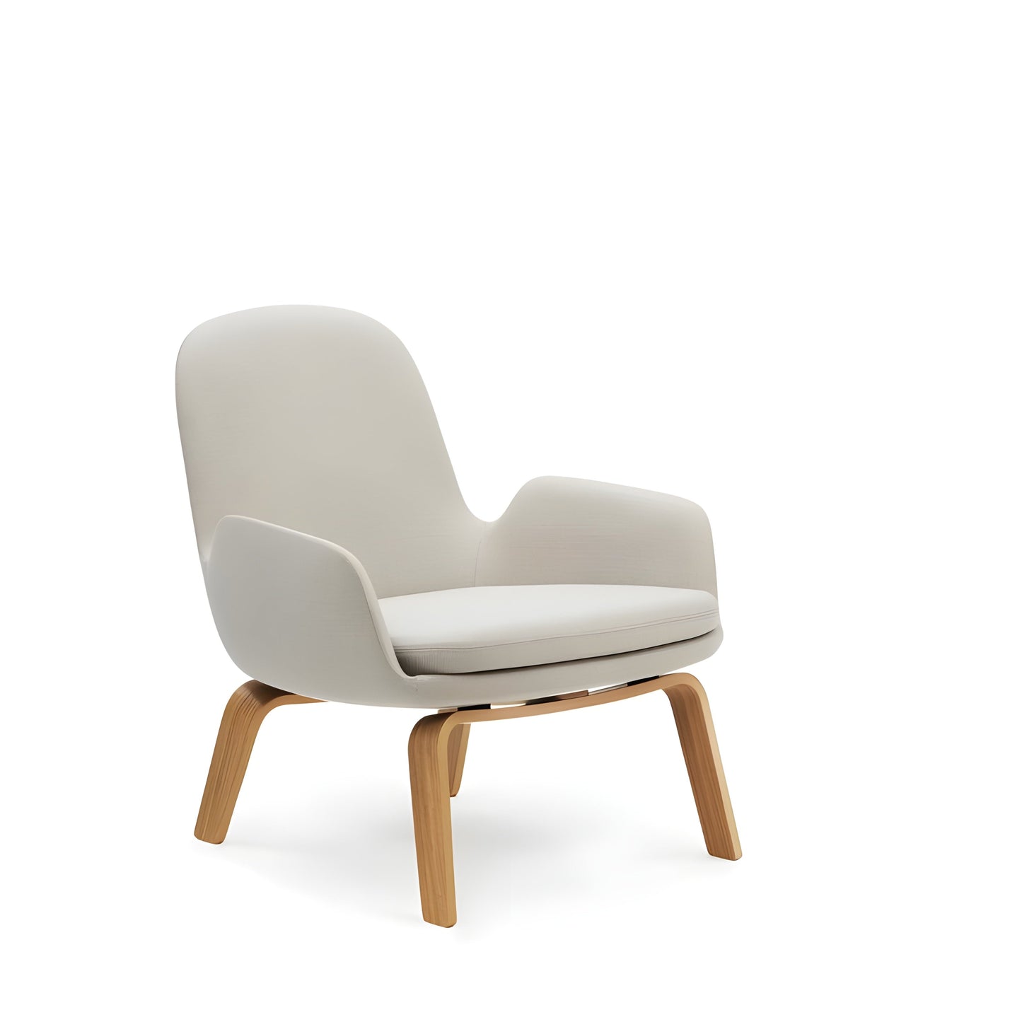 Normann Copenhagen Era Lounge Chair Low - Wood Legs - 707027