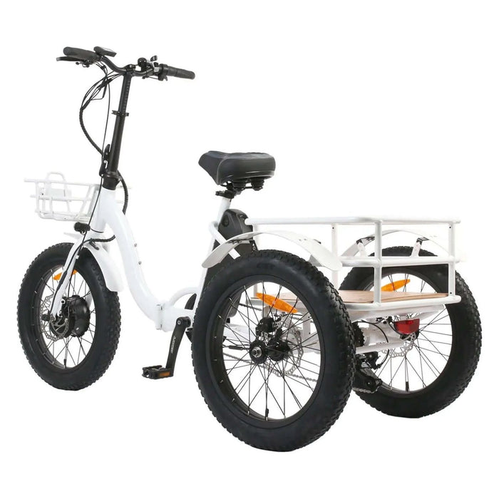 Eunorau New-Trike Folding Fat Tire Cargo Electric Tricycle