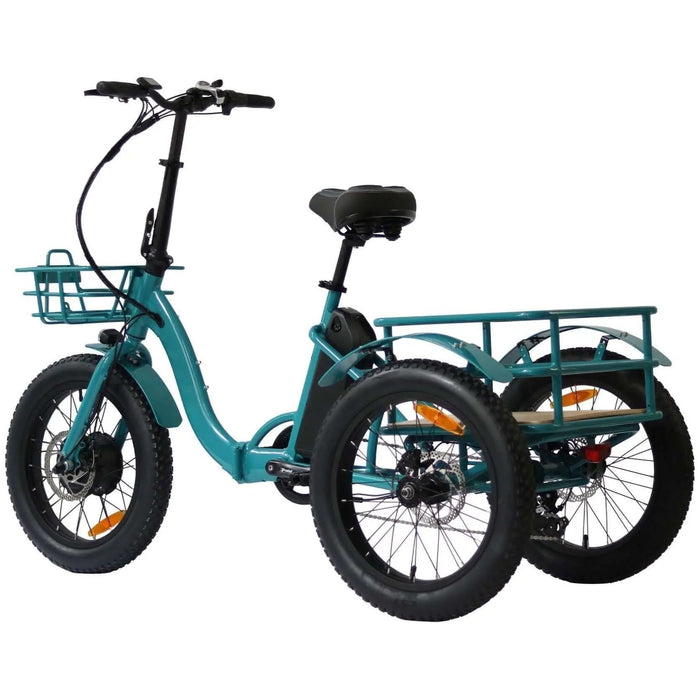 Eunorau New-Trike Folding Fat Tire Cargo Electric Tricycle