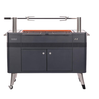 Everdure By Heston Blumenthal HUB ll 54-Inch Charcoal Grill With Rotisserie & Electronic Ignition  - HBCE2BUS