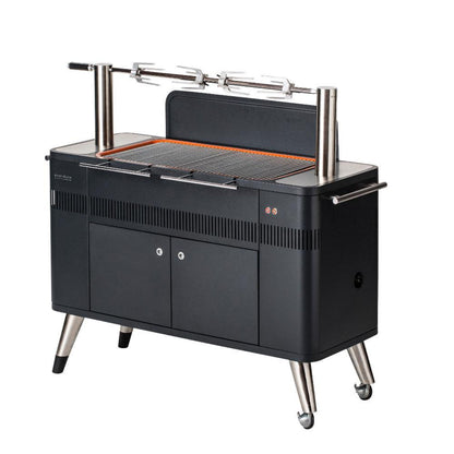 Everdure By Heston Blumenthal HUB ll 54-Inch Charcoal Grill With Rotisserie & Electronic Ignition  - HBCE2BUS