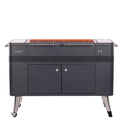 Everdure By Heston Blumenthal HUB ll 54-Inch Charcoal Grill With Rotisserie & Electronic Ignition  - HBCE2BUS