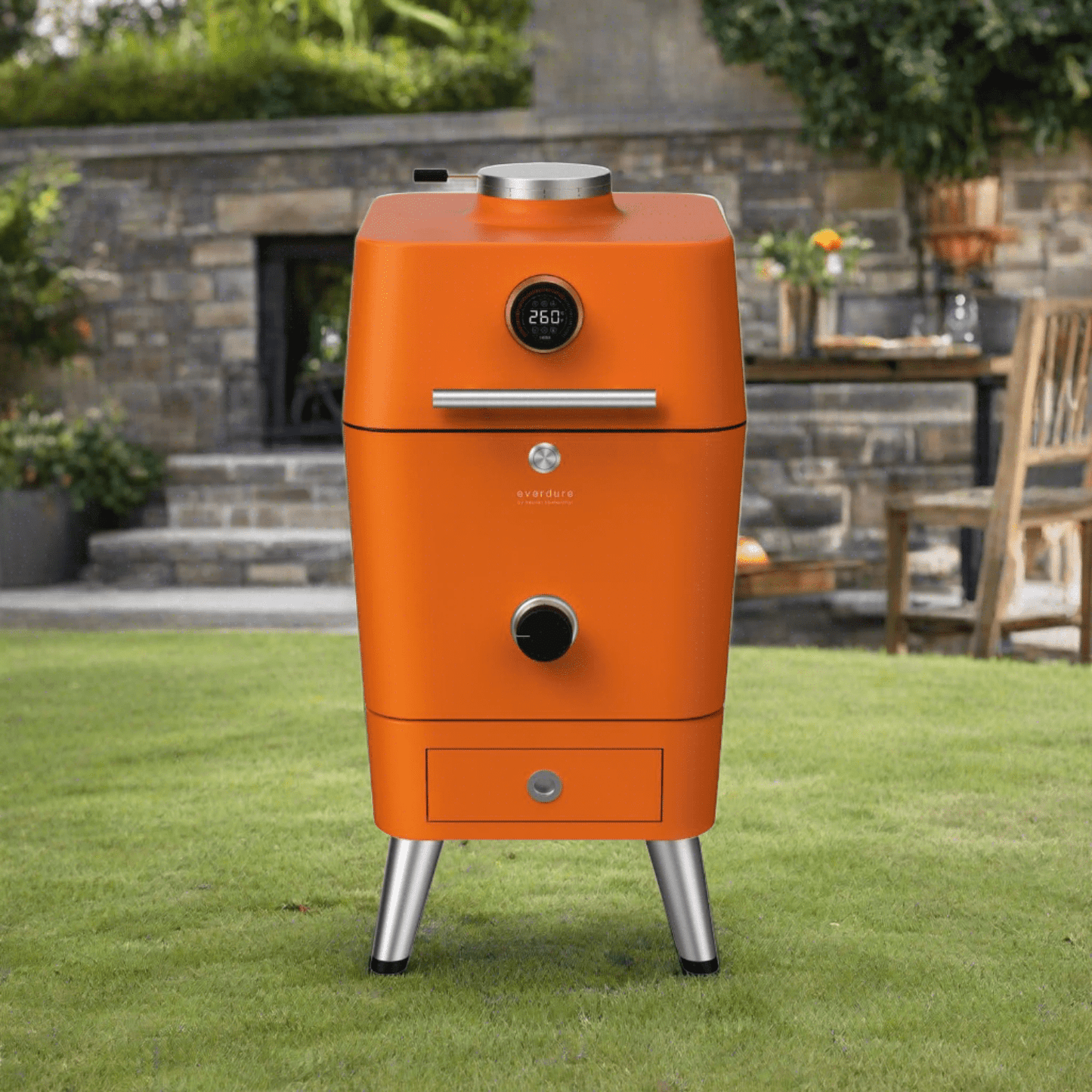 Everdure By Heston Blumenthal 4K 21-Inch Charcoal Grill & Smoker  - CE4KMUS