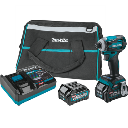 Makita 40V MAX XGT Brushless Cordless 4-Speed Impact Driver Kit (2.5Ah)