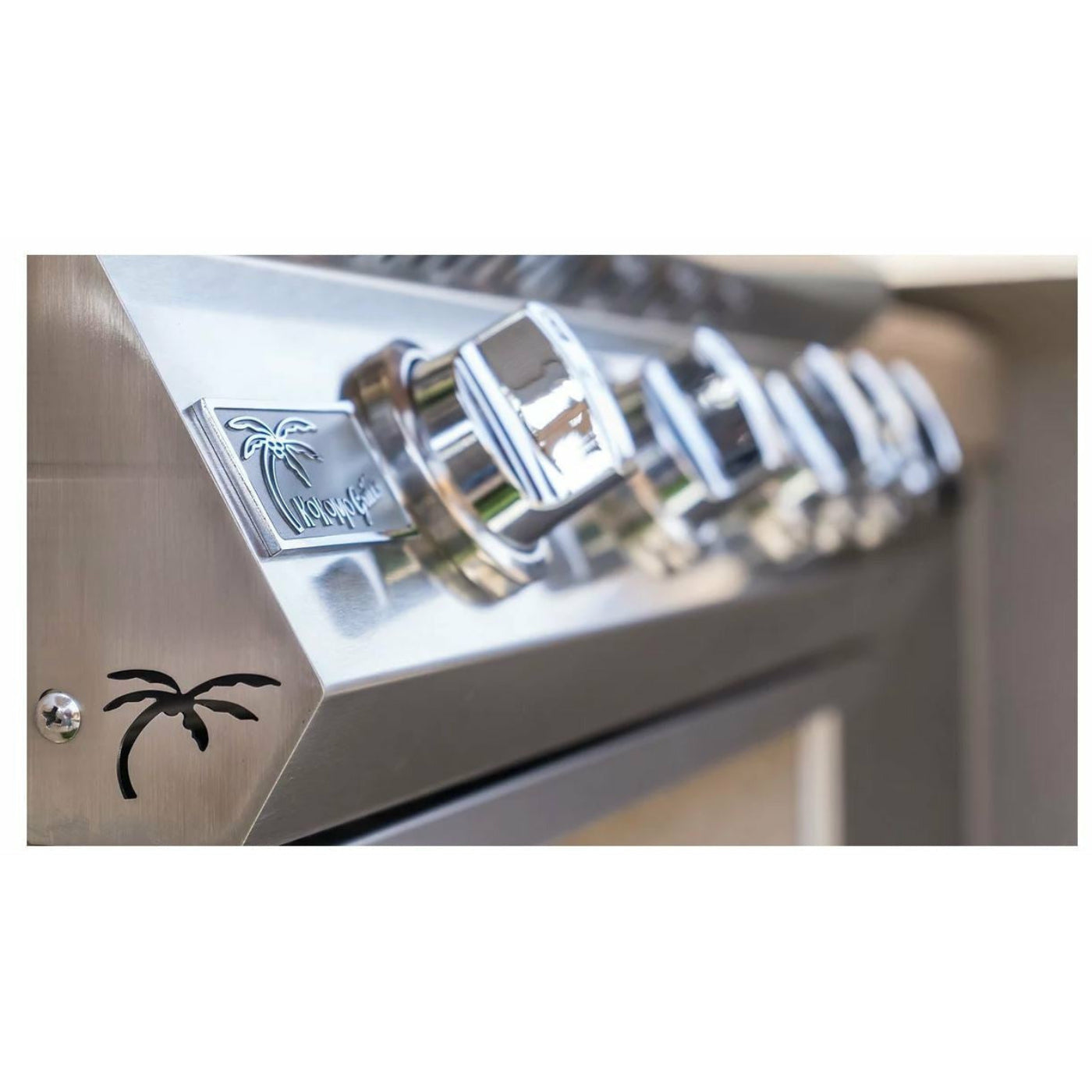 KOKOMO 4 Burner 32 Inch Cart Model BBQ Grill With Locking Casters 304 Stainless Steel - KO-BAK4BG+KO-BAK4BG-C