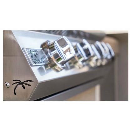 KOKOMO 4 Burner 32 Inch Cart Model BBQ Grill With Locking Casters 304 Stainless Steel - KO-BAK4BG+KO-BAK4BG-C