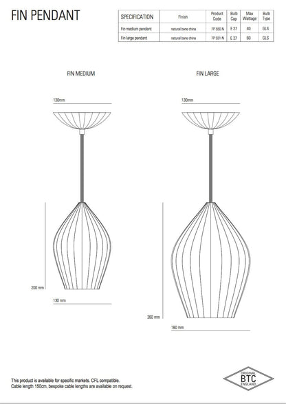 Original BTC Fin Pendant