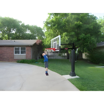 First Team Attack In Ground Adjustable Basketball Goal - Attack II