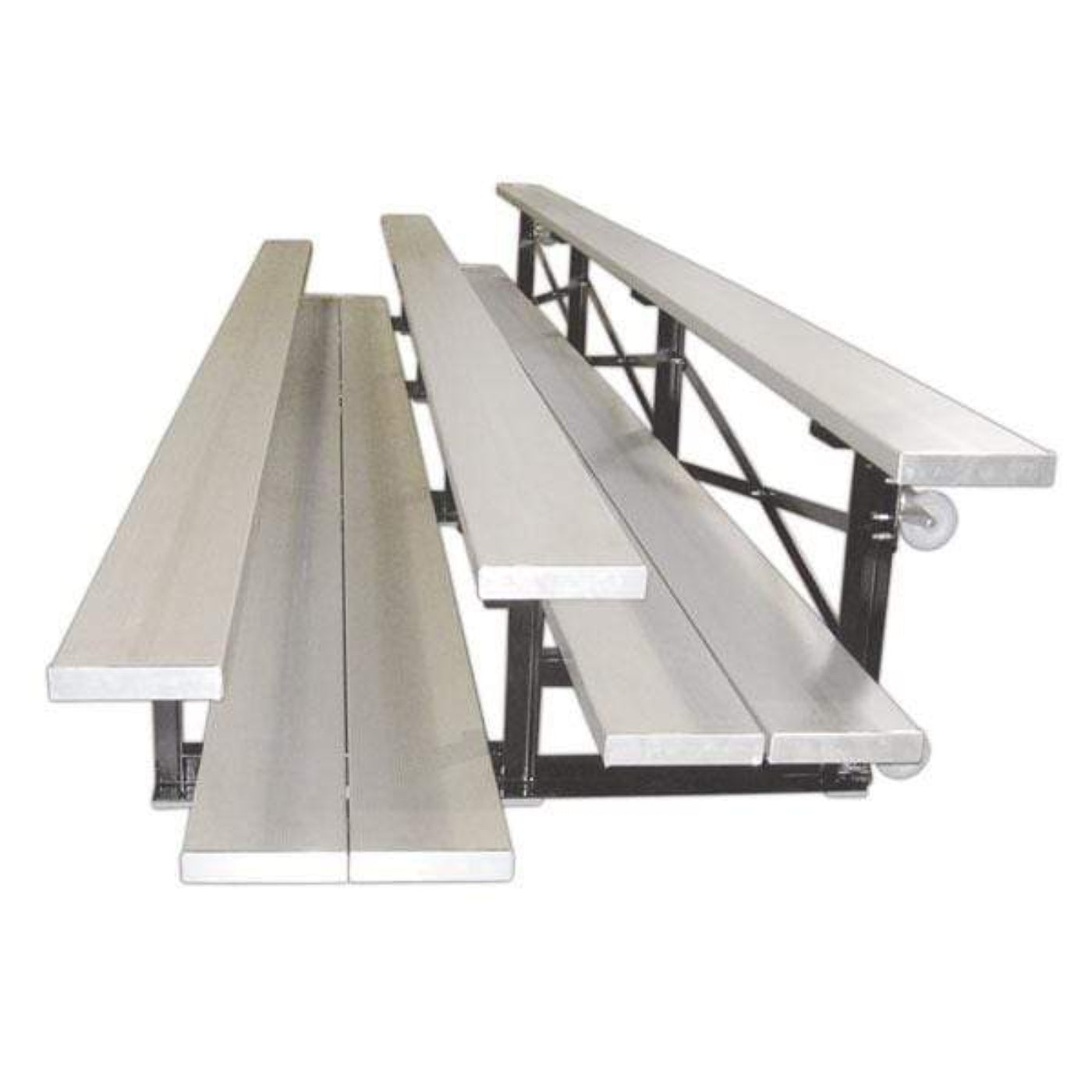Bleacher Fanstand Indoor Tip-N-Roll Bleachers - FAN2-1FP-TNR-9