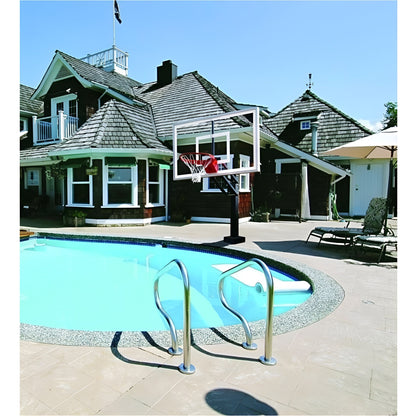 First Team HydroChamp In-Ground Adjustable Poolside Basketball Hoop - HydroChamp II