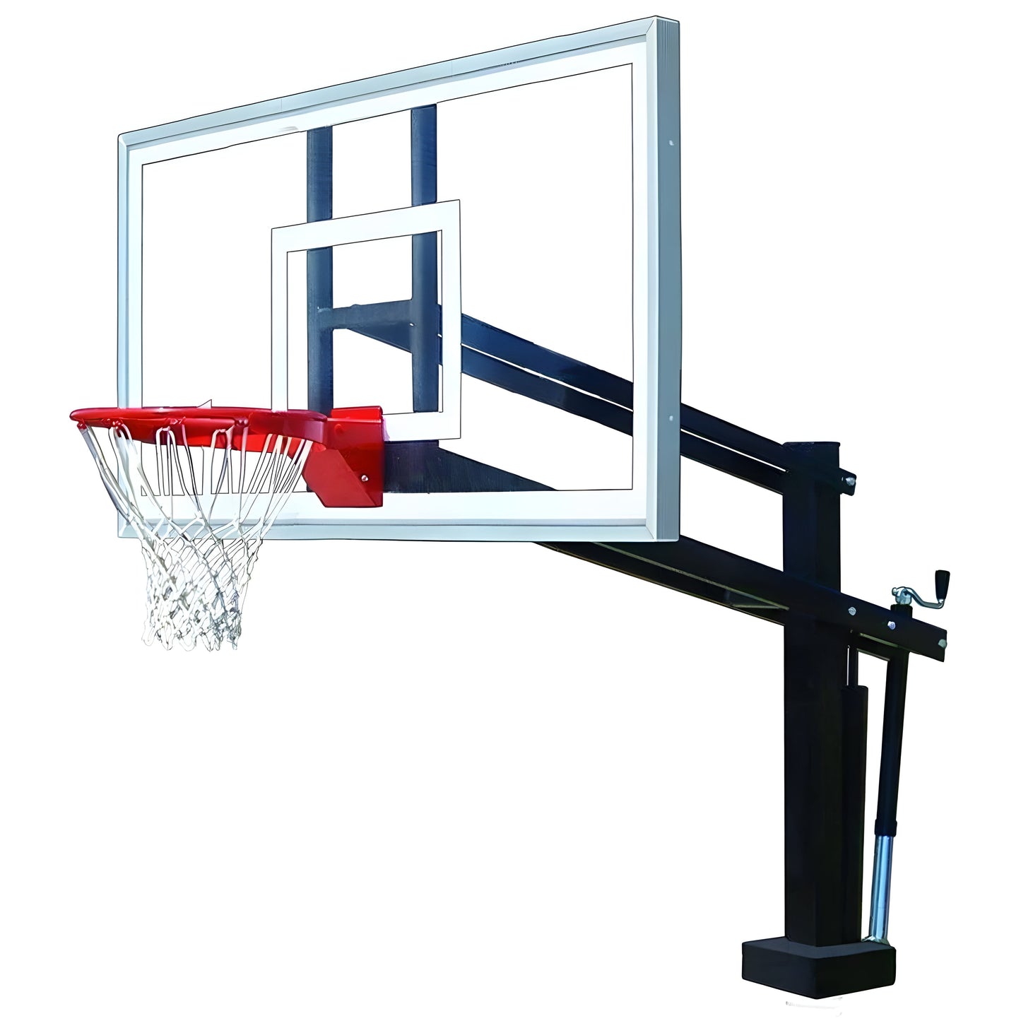 First Team HydroShot Stainless Steel In-Ground Poolside Basketball Hoop - HydroShot II