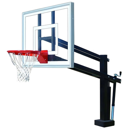 First Team HydroShot Stainless Steel In-Ground Poolside Basketball Hoop - HydroShot II