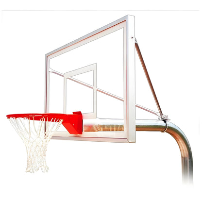 First Team RuffNeck Fixed Height In-Ground Basketball Goal - RuffNeck Extreme