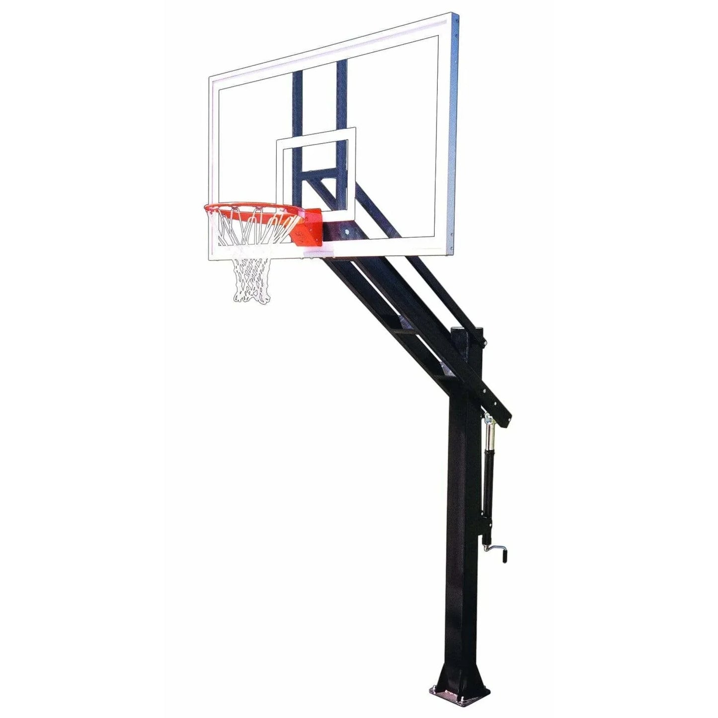 First Team Titan In Ground Adjustable Basketball Goal - Titan Supreme