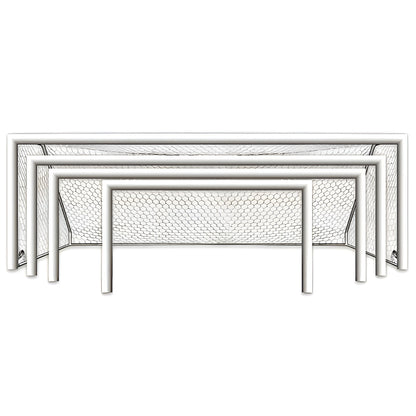 First Team World Class 40 Round Aluminum Portable Soccer Goals (Pair) - World Class 40 Element-PB