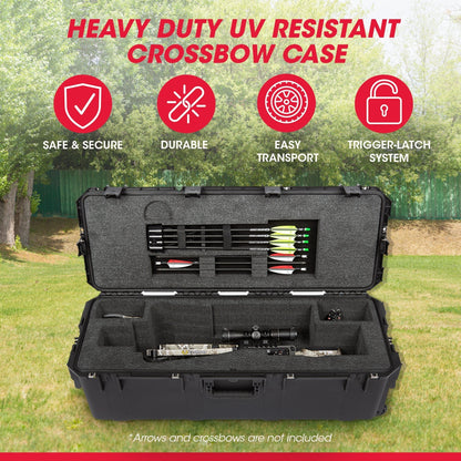 SKB iSeries 10 Point Vapor RS470 Heavy Duty UV Resistant Crossbow Case, Black - 213980