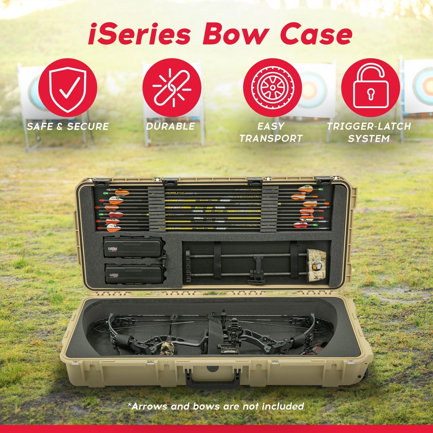 SKB Cases 34.5 Inch iSeries Mathews Small Parallel Limb Bow Case, Desert Tan - 271501