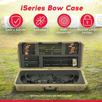 SKB Cases 34.5 Inch iSeries Mathews Small Parallel Limb Bow Case, Desert Tan - 271501