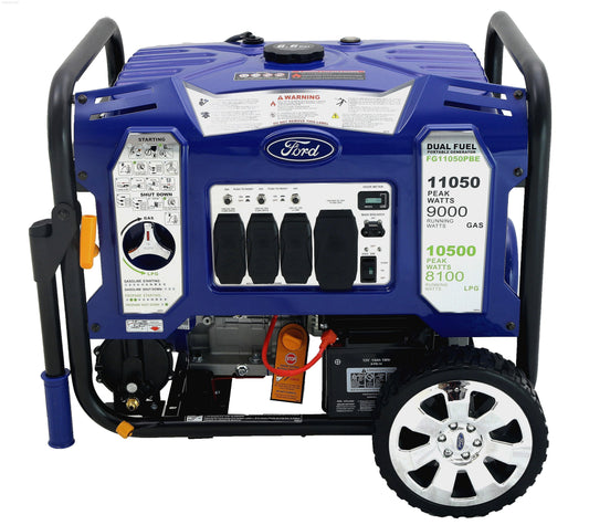 Ford-FG11050PBE 11,050W Dual Fuel Portable Generator with Switch & Go Technology - PowerGen USA - FG11050PBE
