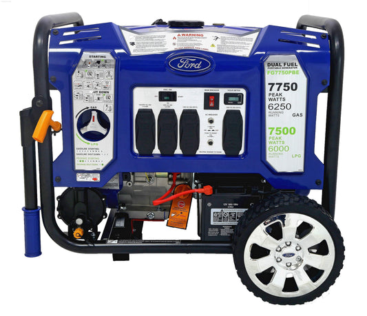 Ford-FG7750PBE 7,750W Dual Fuel Portable Generator with Switch & Go Technology - PowerGen USA - FG7750PBE