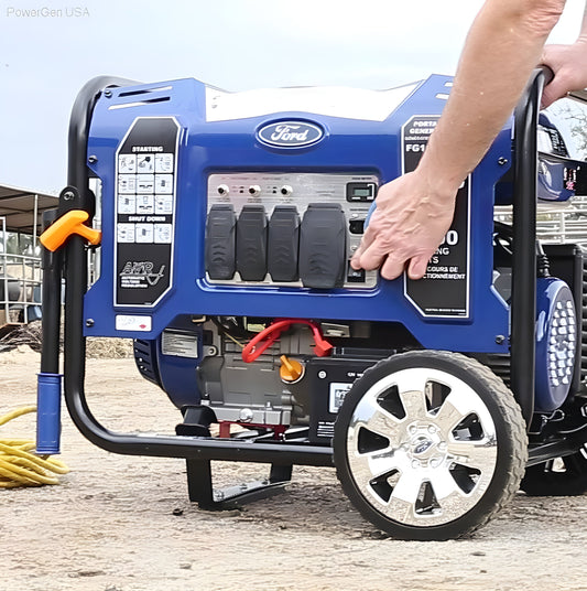 Ford-FG11050PE 11,050W Peak/9,000w Rated Portable Gas Powered Generator - PowerGen USA - FG11050PE