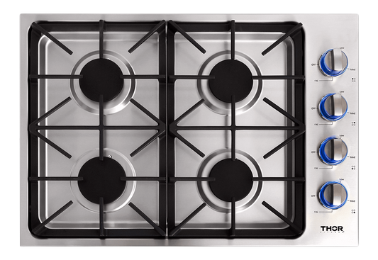 THOR KITCHEN TGC3001 Thor Kitchen 30-inch Professional Drop-in Gas Cooktop - Model Tgc3001 - TGC3001