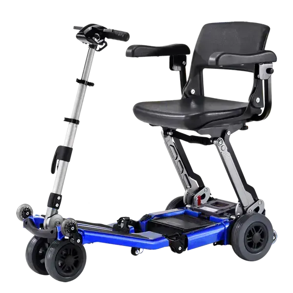 FreeRider Luggie Elite Bariatric 4-Wheel Mobility Scooter Blue / 10.5AH Lithium-Ion / 15 miles