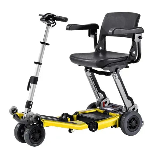 FreeRider Luggie Elite Bariatric 4-Wheel Mobility Scooter Yellow / 10.5AH Lithium-Ion / 15 miles