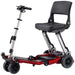 FreeRider Luggie Standard Folding 4-Wheel Mobility Scooter Red / No Thanks / 10.5AH Lithium-Ion / 15 miles