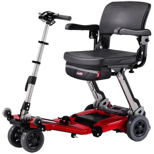 Freerider Luggie Super Folding 4-Wheel Mobility Scooter Red / 10.5AH Lithium-Ion / 15 miles