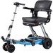 FreeRider Luggie Super Plus 3 Folding 3-Wheel Mobility Scooter Ocean Blue / 10.5AH Lithium-Ion / 15 miles